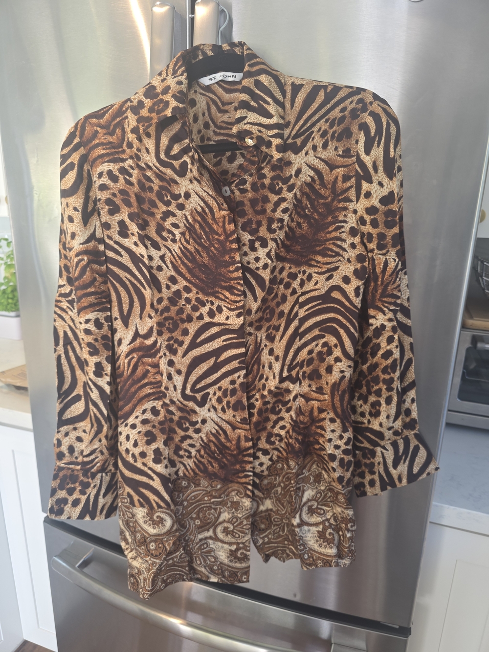 St John Silk Blouse- Sz 6